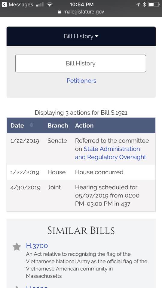 Hearing schedule VietAID